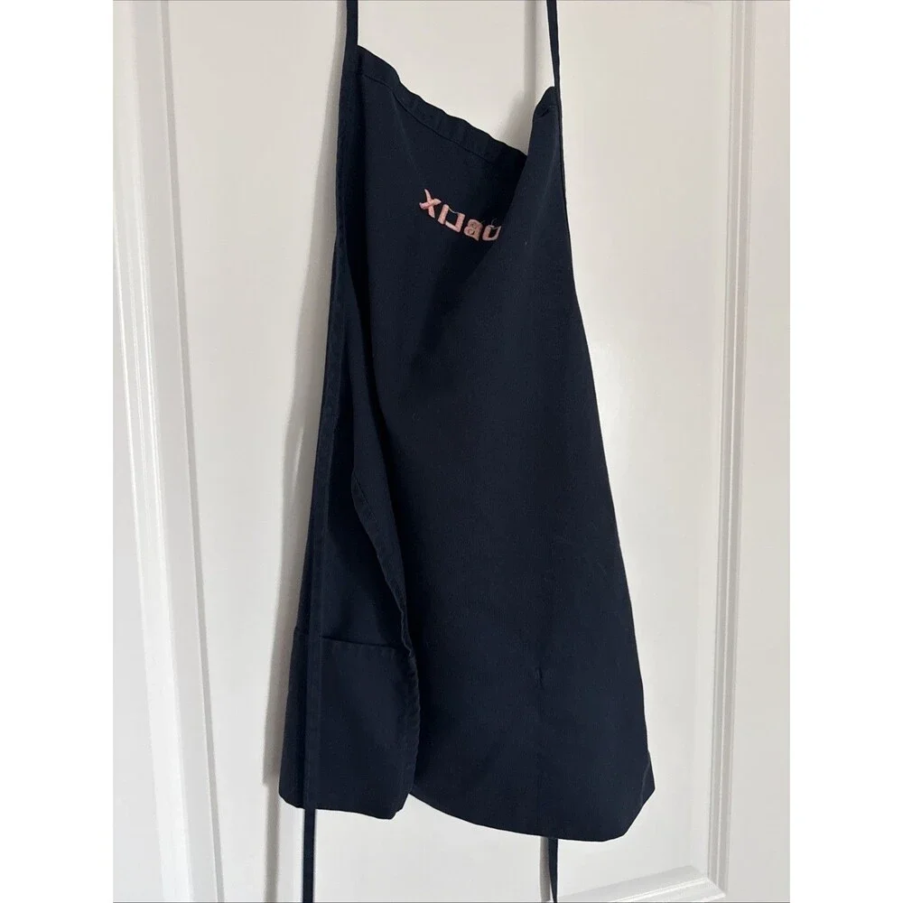 VTG Publix Grocery Apron Blue w/ Pink Embroidery Bakery Food Produce Uniform